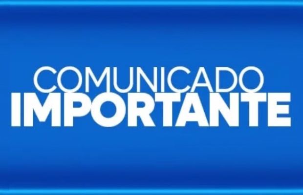 COMUNICADO IMPORTANTE